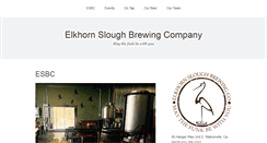 Desktop Screenshot of elkhornsloughbrew.com